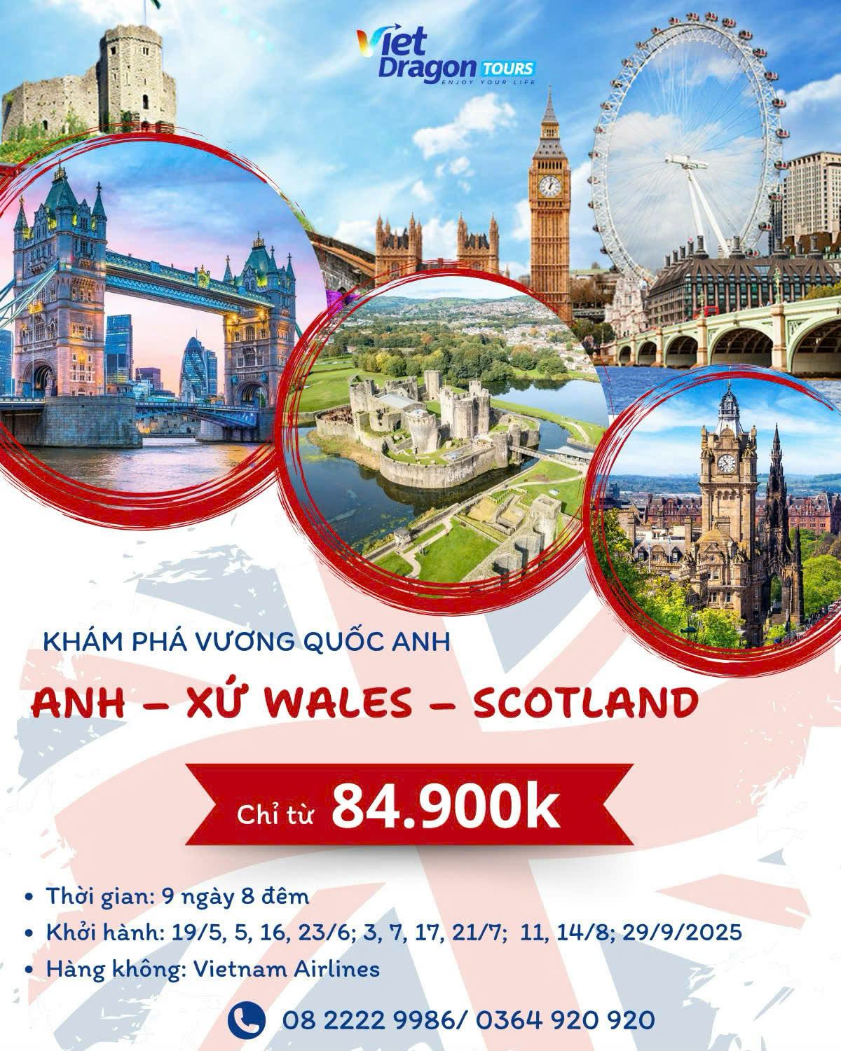KHÁM PHÁ ANH - XỨ WALES – SCOTLAND