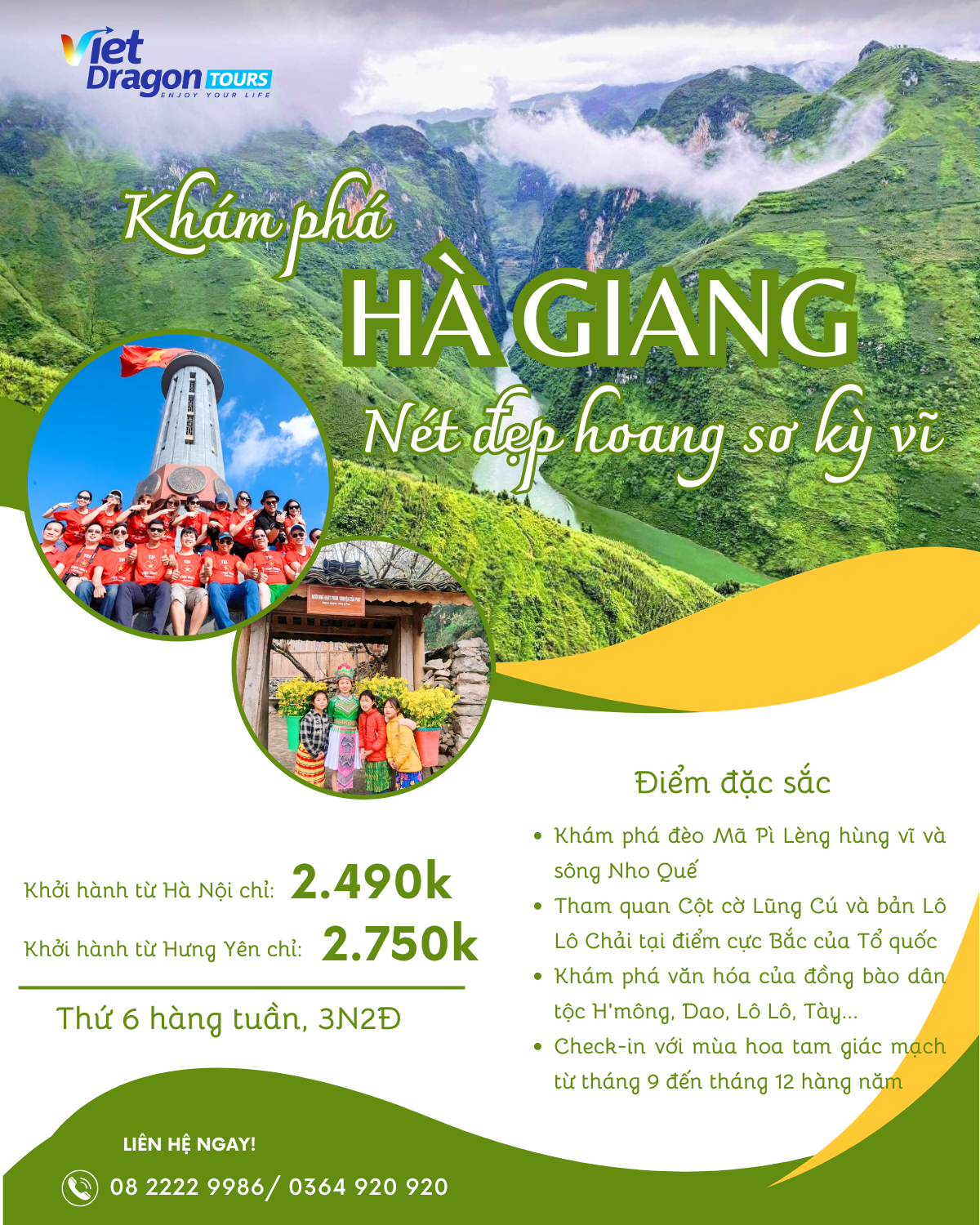 KHÁM PHÁ HÀ GIANG - NÉT ĐẸP HOANG SƠ KỲ VỸ 2N1Đ
